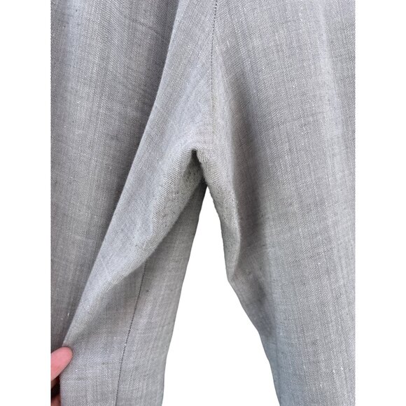 Betsys women’s size 3 waist 32  Large L XL XXL gray Linen wide leg Pants - Picture 7 of 12